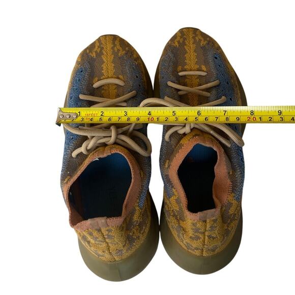 Adidas Yeezy Boost 380 'Blue Oat Reflective' Tan Sneakers No Box Size 9 - Picture 7 of 9